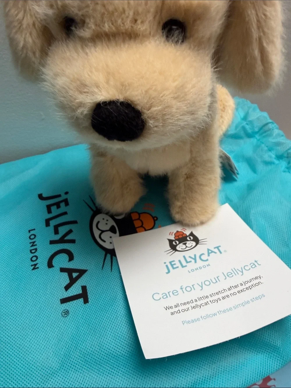 Jellycat Golden Puppy nwt and dust bag